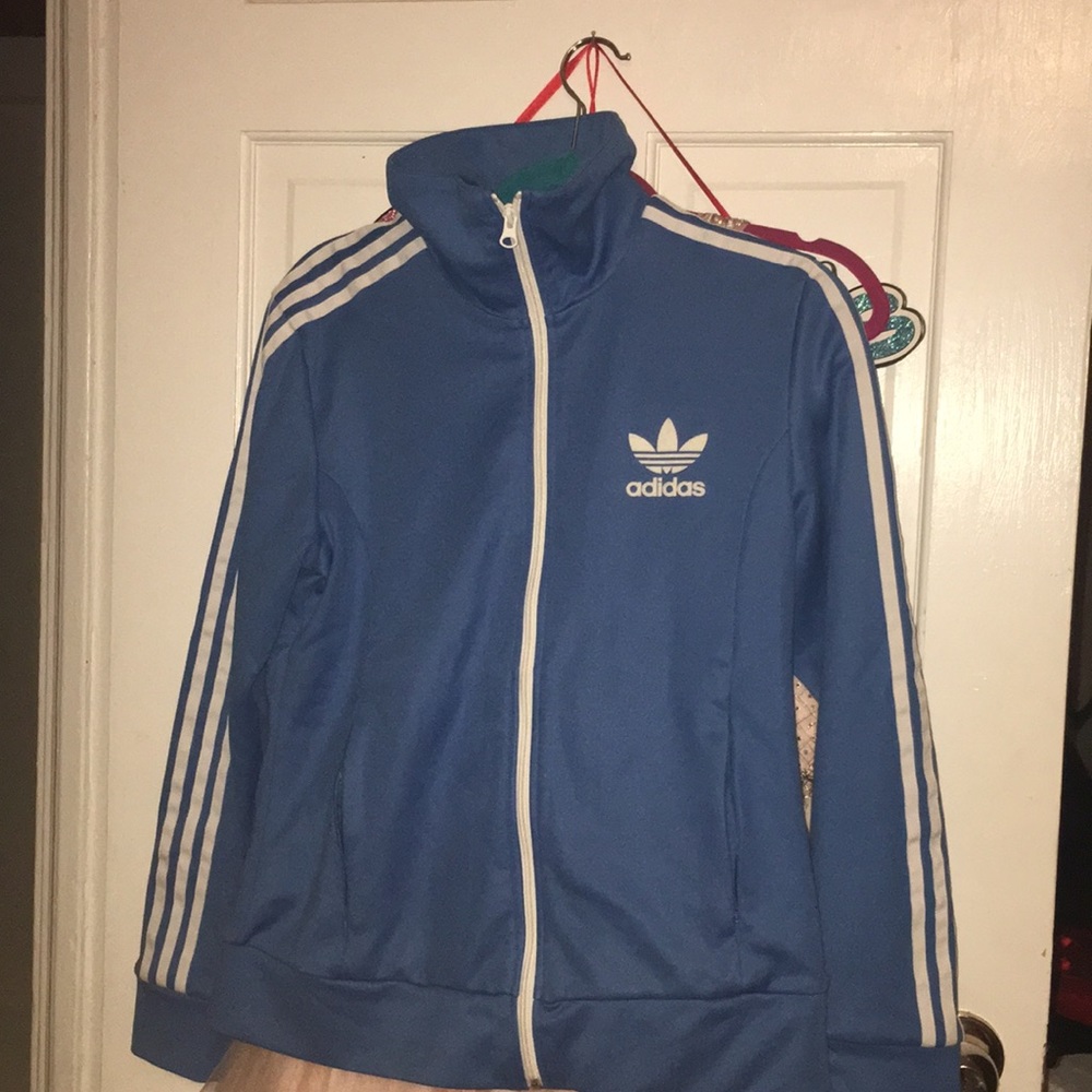 Blue adidas sweater